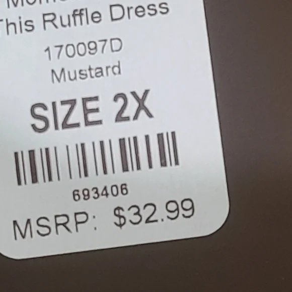 Gold Ruffle Dress - Picture 2 of 2